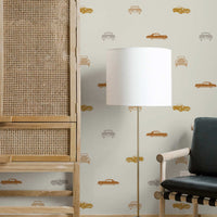 Retro Cars Removable Wallpaper