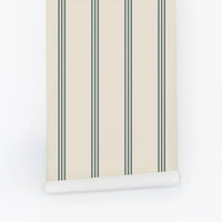 Minimal Oxford Stripes Removable Wallpaper