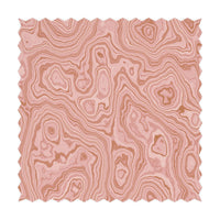 Pink Malachite Pattern Design Fabric