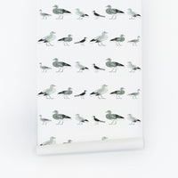 Duck design removable wallpaper for kids room interiors