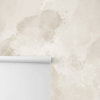 Subtle Beige Limewash Removable Wall Mural