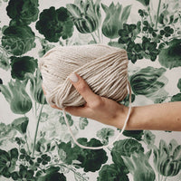 Classic Green Vintage Flowers Removable Wallpaper
