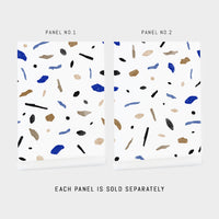 blue stone terrazzo wallpaper peel and stick