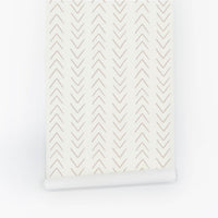 Neutral Scandinavian Arrow Design Wallpaper