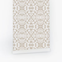 Neutral Tribal Print Removable Wallpaper
