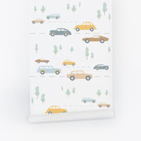 Classic Car Design Kids Removable Wallpaper