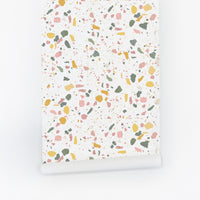 Spring Terrazzo Design Wallpaper