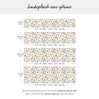 Abstract Pastel Doodle Design Backsplash