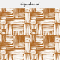 backsplash peel and stick design in brown with lines