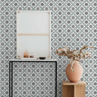 coastal style tile peel and stick wallpaper