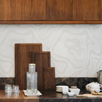 neutral abstract print peel and stick backsplas