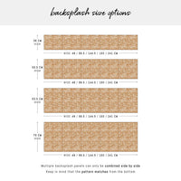 Modern Plaid Print Backsplash