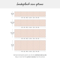 Modern Geometric Scallop Print Backsplash