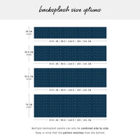 Dark Scandinavian Chevron Design Backsplash