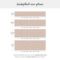 Abstract Tiny Brick Design Backsplash