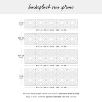 White Wood Planks Print Backsplash