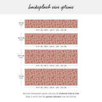 Geometric Line Art Design Backsplash