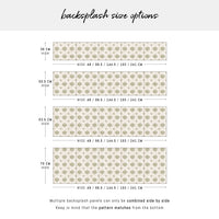 Vintage Italian Tiles Print Backsplash