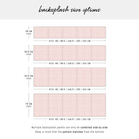 Watercolor Plaid Design Backsplash In Patio
