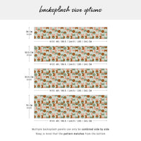 Vintage Retro Geometric Design Backsplash