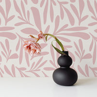 pink floral peel and stick wallpaper