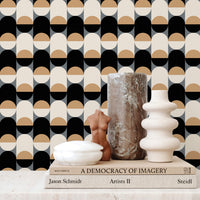 miniature circles inspired wallpaper peel and stick