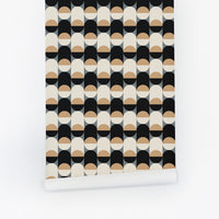 vintage mini geometric shapes removable wallpaper