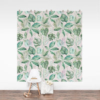 Modern pink tropical removable wallpaper