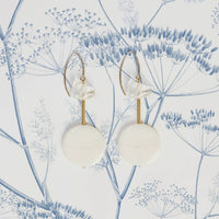 blue wildflower pattern wallpaper for powder room