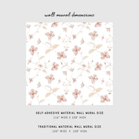 Soft Floral Design wall mural