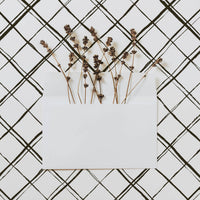 minimal plaid design removable wallpaper for farmhouse bathroom interior
