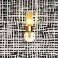 modern black and white abstract plaid pattern wallpaper