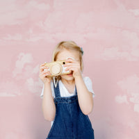 Pink Vintage Clouds Wall Mural