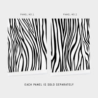 black and white animal print peel and stick wallpaper design