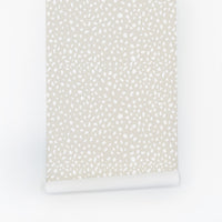 dalmatian spots neutral removable wallpaper design
