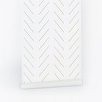 simple stripes in beige color peel and stick wallpaper