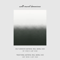 constrasting wallpaper design in dark green and white