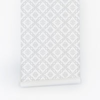 grey peel and stick tiles wallpaper