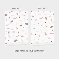 pink stone terrazzo wallpaper peel and stick