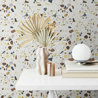 Fall Color Terrazzo Removable Wallpaper