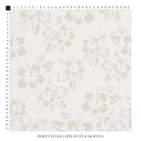 Tiny Hibiscus Design Printed Fabric