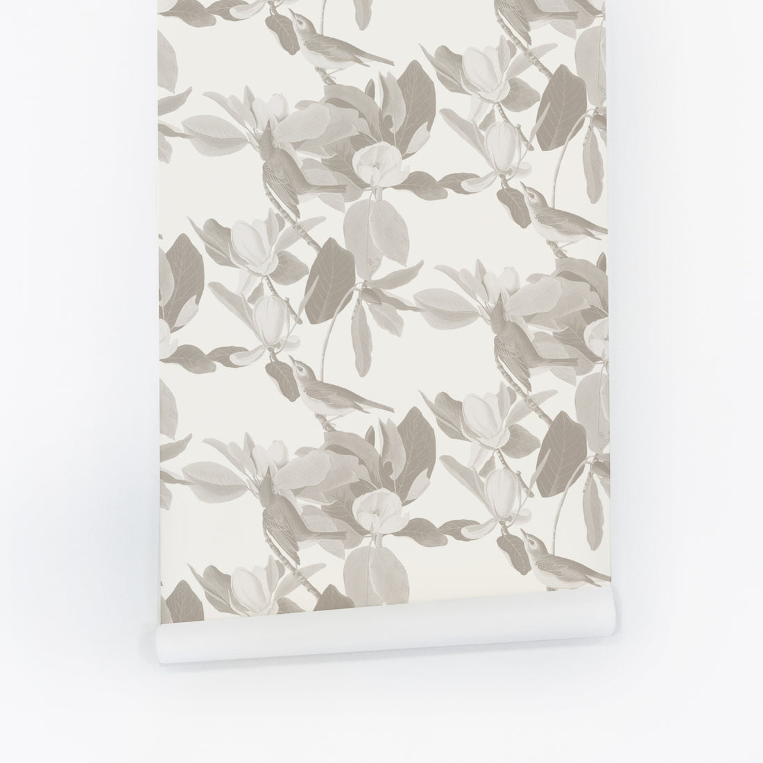 Floral garden with birds removable wallpaper