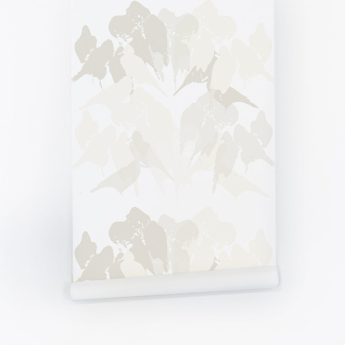 Japandi Style Watercolor Birds Wallpaper