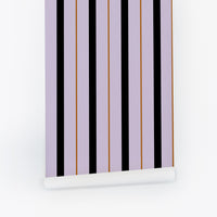 Retro Colors Modern Stripes Wallpaper