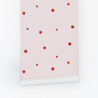 Tiny Strawberries Removable Wallpaper