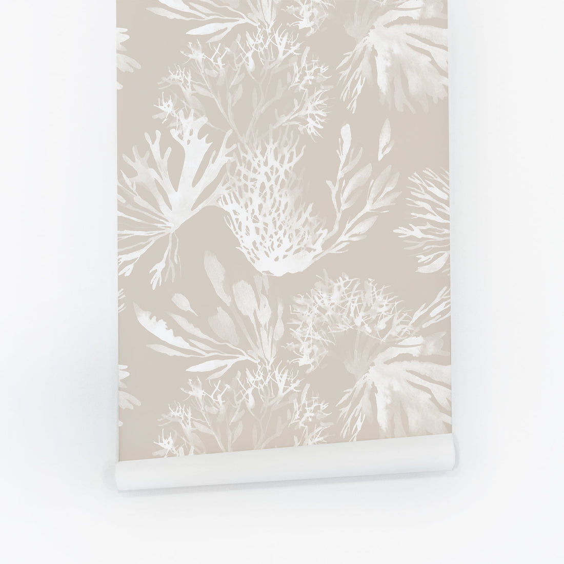 Elegant Hazelnut Color Coral Wallpaper