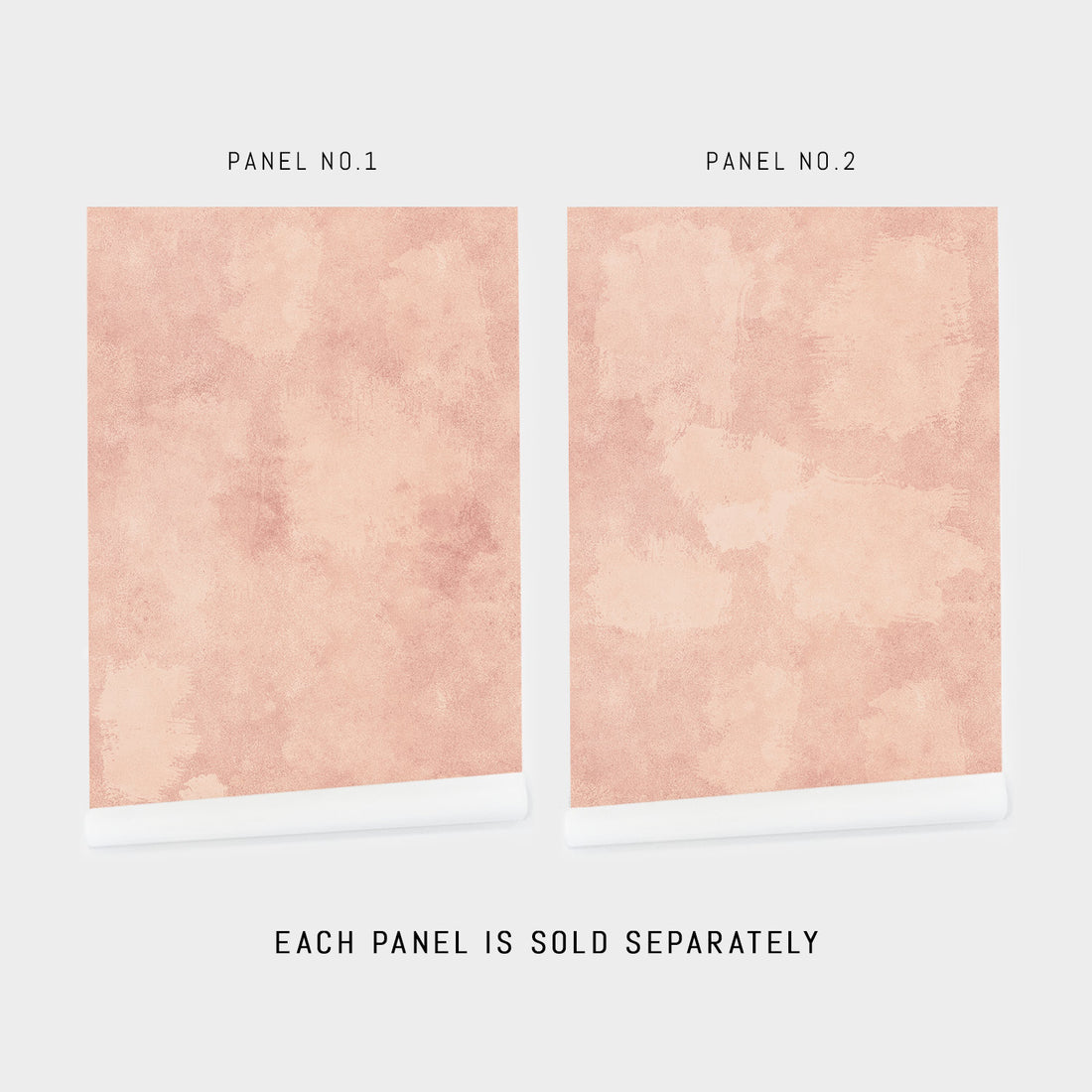Modern Clay Pink Textured Limewash Removable Wallpaper