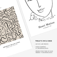 Abstract Henri Matisse Poster Duo Pack + Free FedEx Delivery