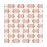 Pink Geometric Design Printed Fabric