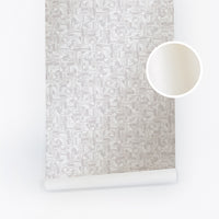 Metallic Pearl Mosaic Wallpaper